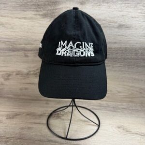 Imagine Dragons Black Adjustable Baseball Hat - Mercury World Tour 100% Cotton